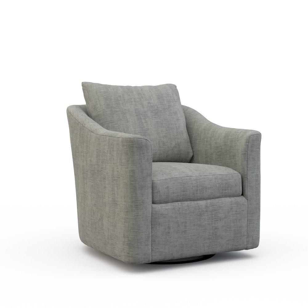 Lillian August - Kira Swivel Chair in Castine-Grey - LA7221C-Castine-Grey view 1