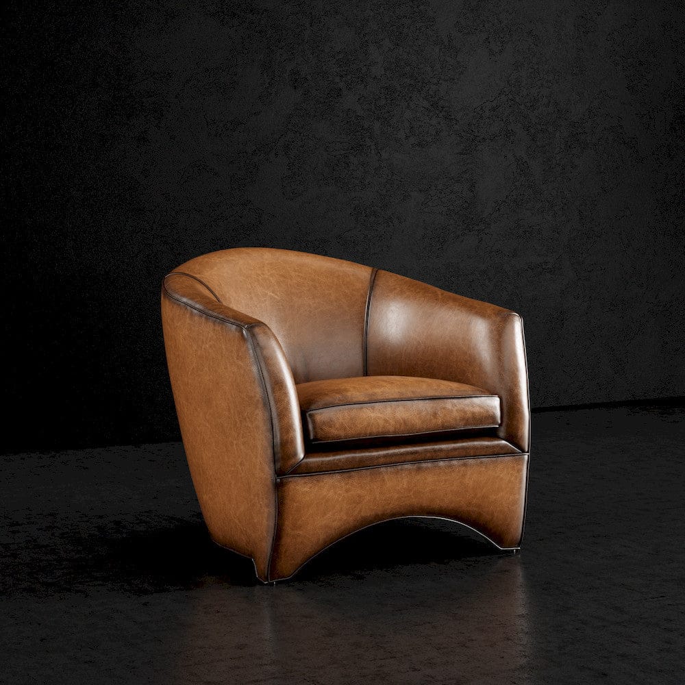 Lillian August - Leo Chair in Sauvage-Mocha-Black - LL3146C-Sauvage-Mocha-Black view 1