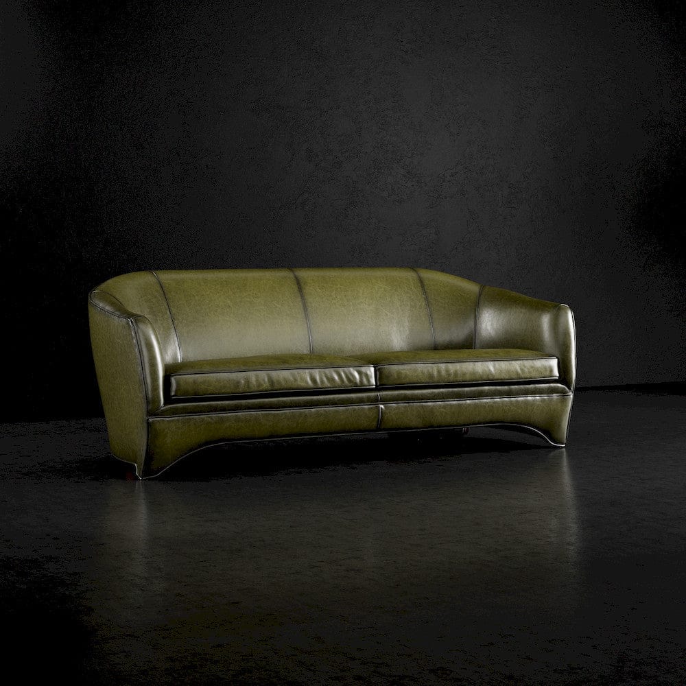 Lillian August - Leo Sofa in Sauvage-Olive-Black - LL3146S-Sauvage-Olive-Black view 1
