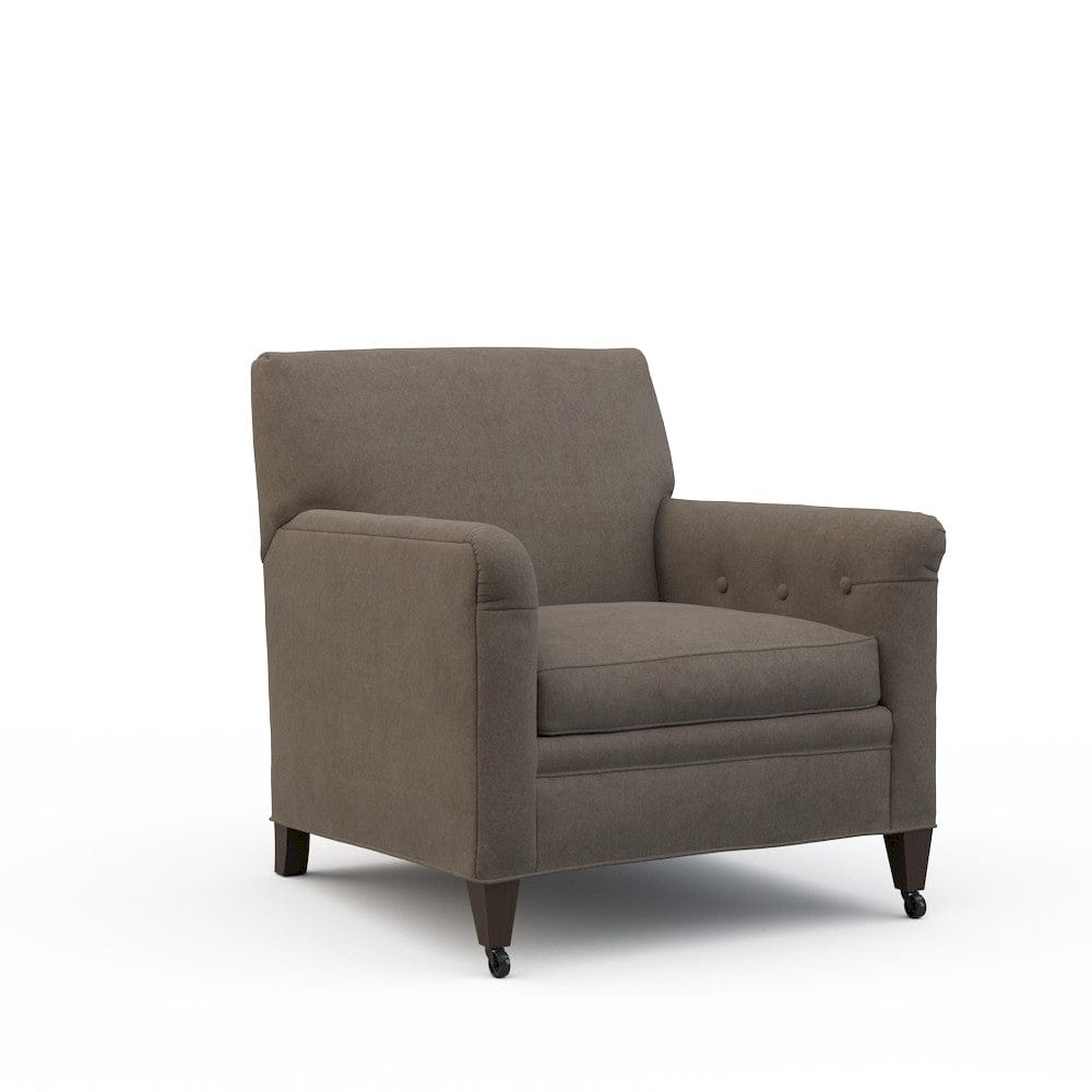 Lillian August - Lev Chair in Limestone-Charcoal - LA4148C-Limestone-Charcoal view 1