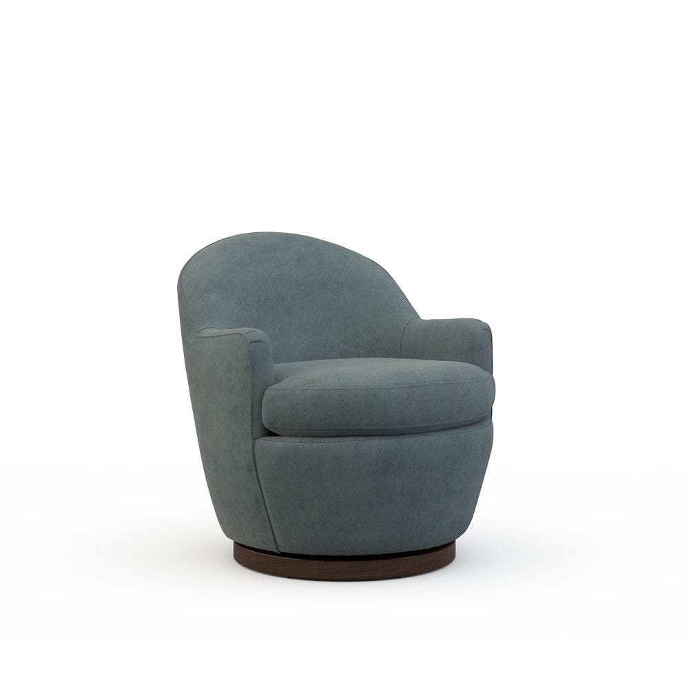 Lillian August - Millie Swivel Chair in Limestone-Blue - U171-C3-Limestone-Blue view 1