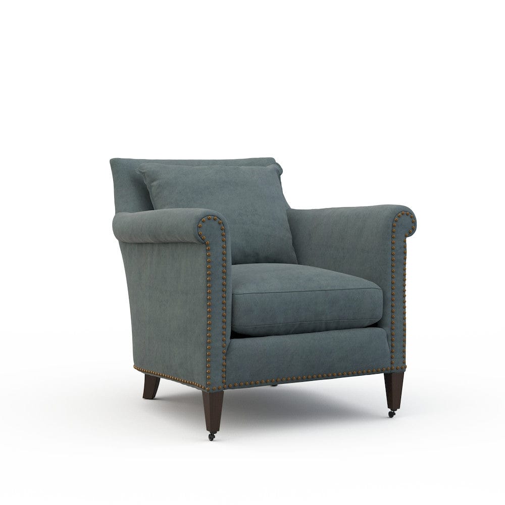 Lillian August - Paris Chair in Limestone-Blue - LA7116C-Limestone-Blue view 1