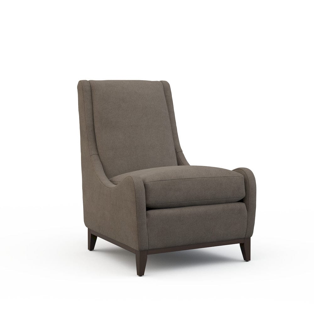 Lillian August - Pierre Armless Chair in Limestone-Charcoal - LA3127AC-Limestone-Charcoal view 1