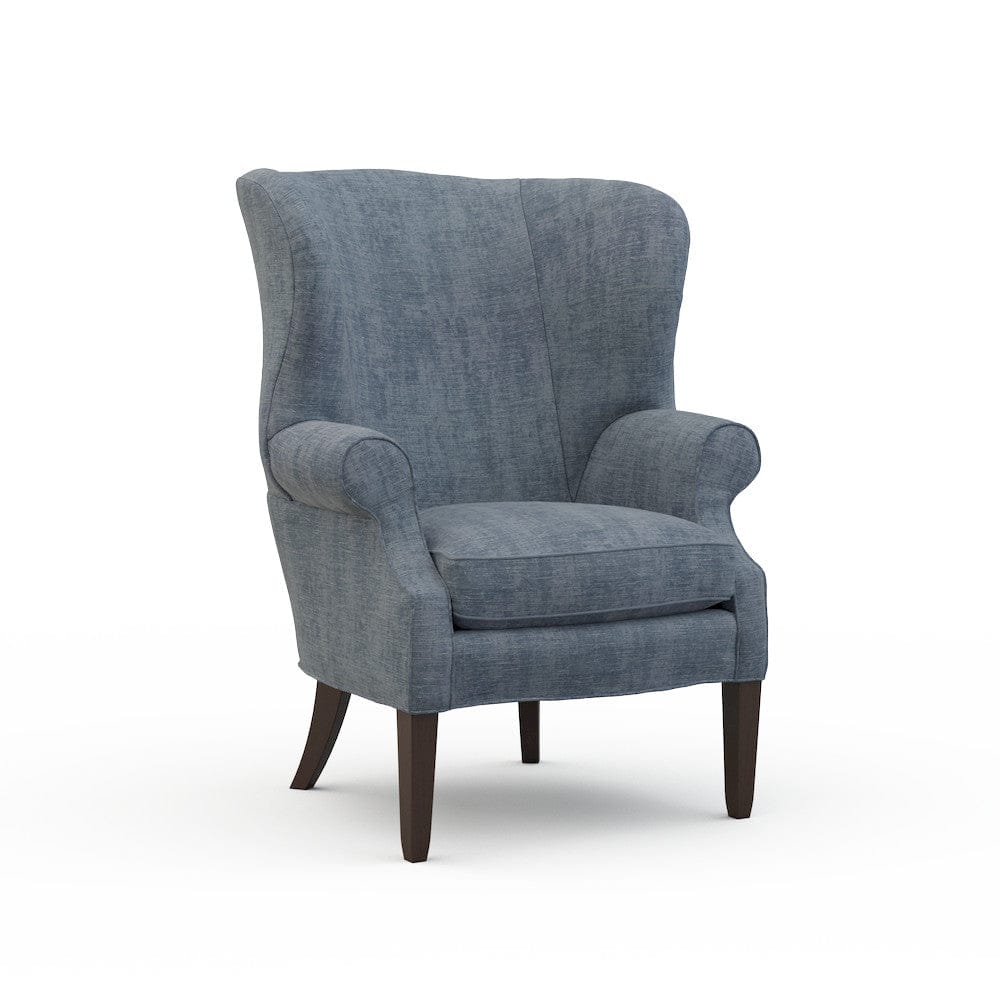Lillian August - Preston Chair in Castine-Slate - LA4046C-Castine-Slate view 1