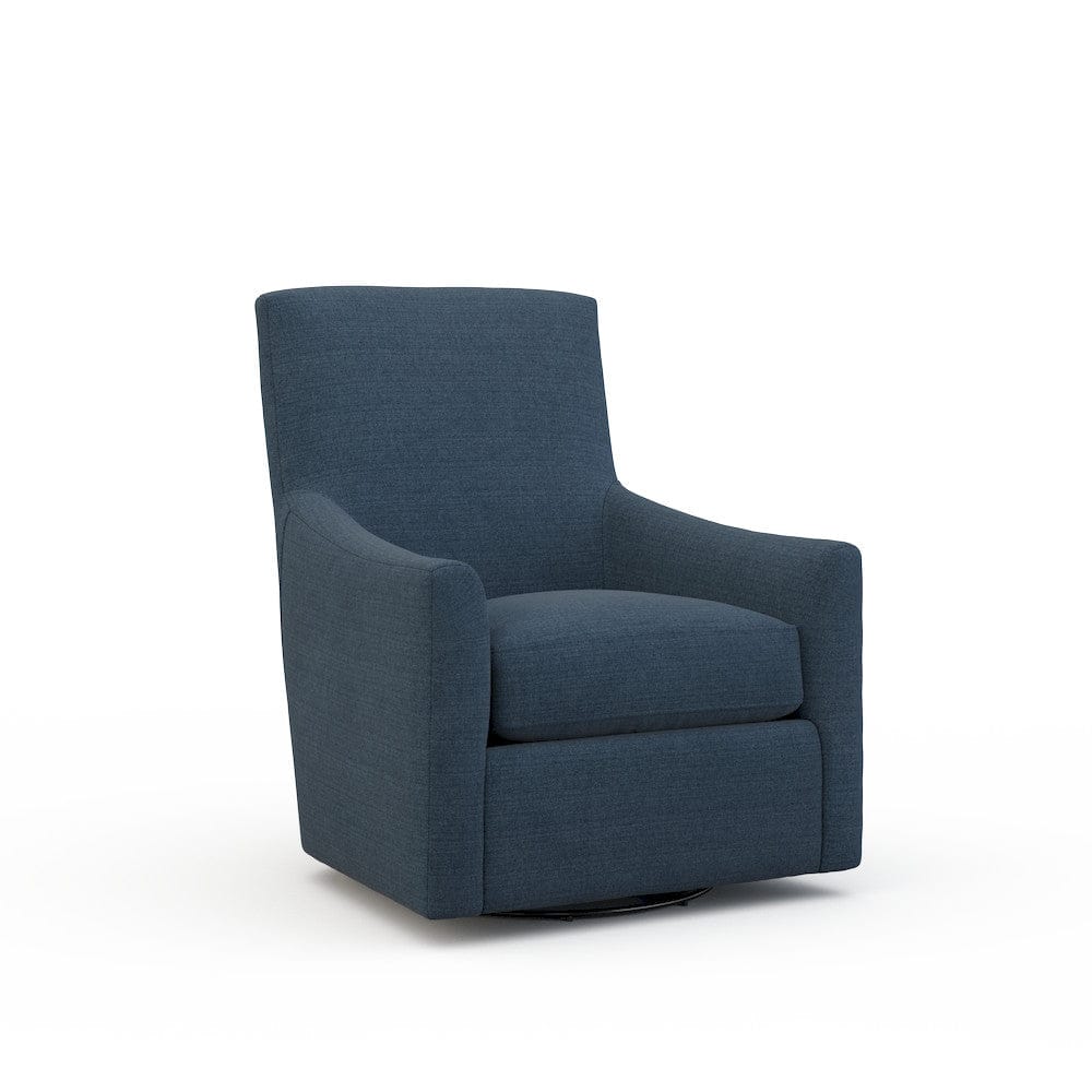 Lillian August - Spencer Swivel Chair in Cristo-Blue - U161-C3-Cristo-Blue view 1