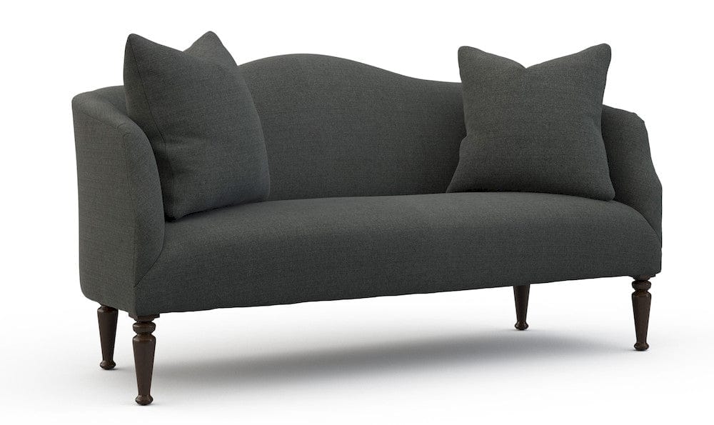 Lillian August - Stevie Settee in Cristo-Charcoal - LA5105L-Cristo-Charcoal view 1