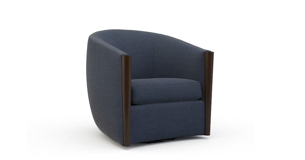 Lillian August - Wilson Swivel Chair in Cristo-Blue - LA4127C-Cristo-Blue view 1