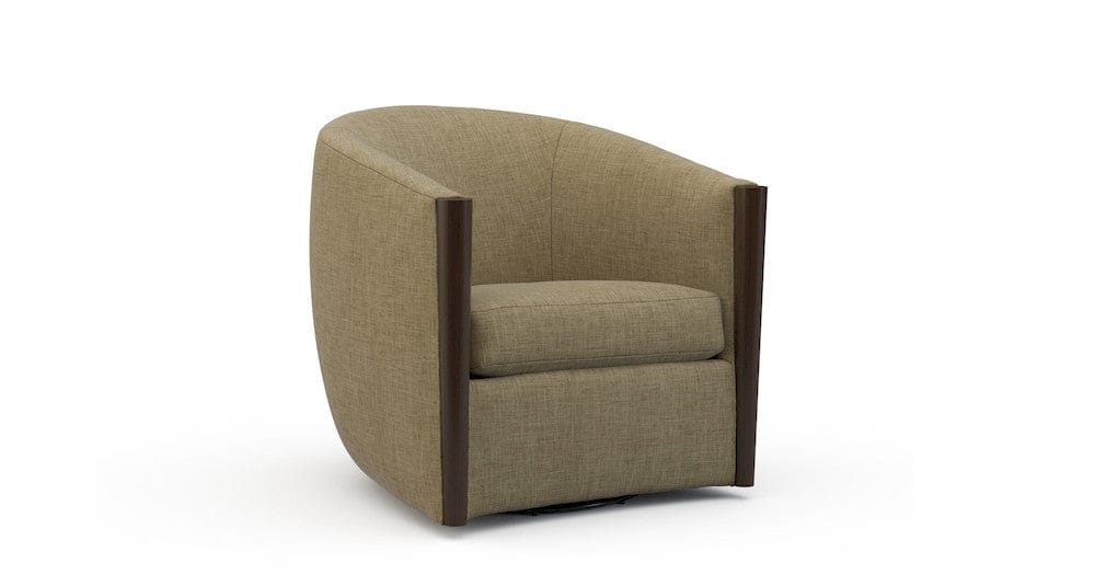 Lillian August - Wilson Swivel Chair in Crystal-Camel - LA4127C-Crystal-Camel view 1