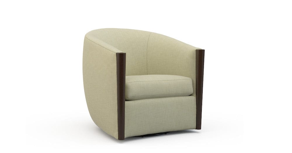 Lillian August - Wilson Swivel Chair in Crystal-Natural - LA4127C-Crystal-Natural view 1