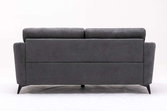 Lilola Home - Callie Gray Velvet Fabric Sofa - 89727-S veiw 2