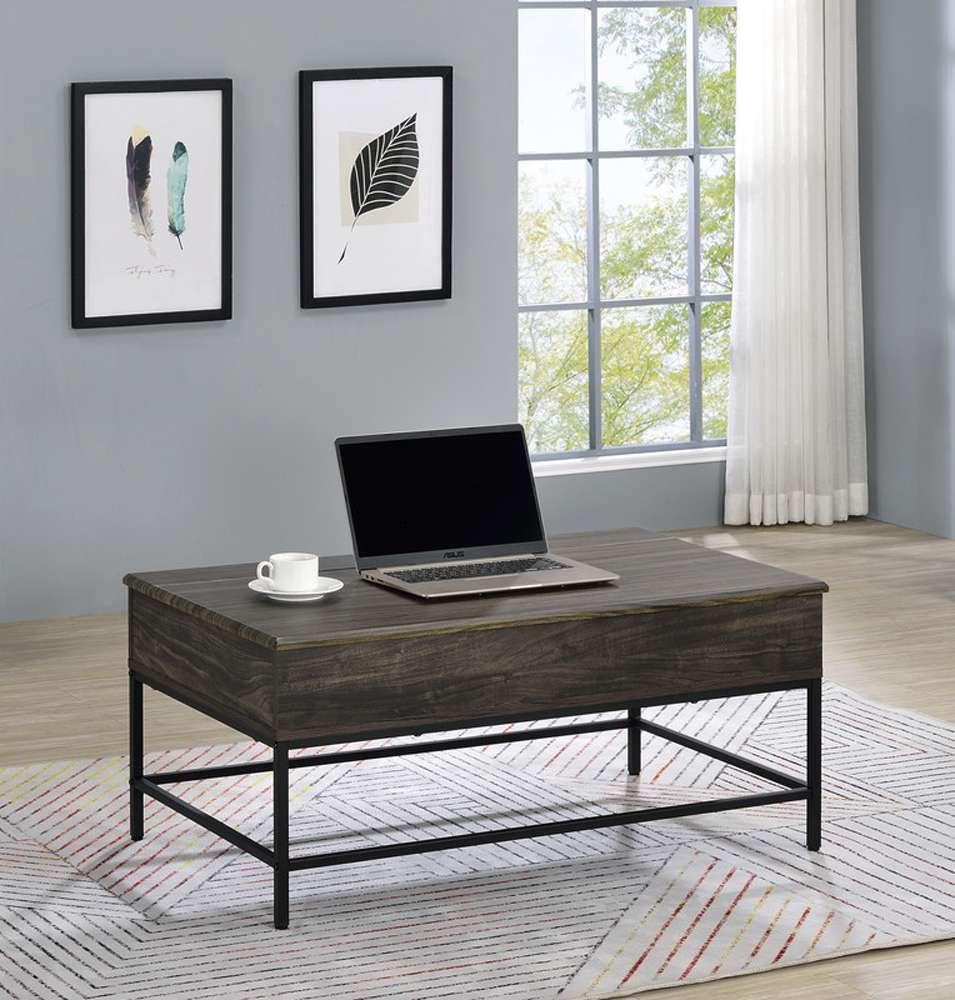 Lilola Home - Cliff MDF Brown Lift Top Coffee Table - 98042 veiw 5