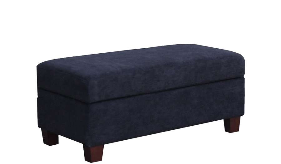 Lilola Home - Diego Black Fabric Sectional Sofa with Right Facing Chaise, Storage Ottoman, and 2 Accent Pillows - 83001 veiw 6