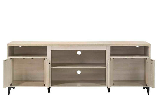 Lilola Home - Evander 70inW Oak Finish 4-Door TV Stand-97033 veiw 2
