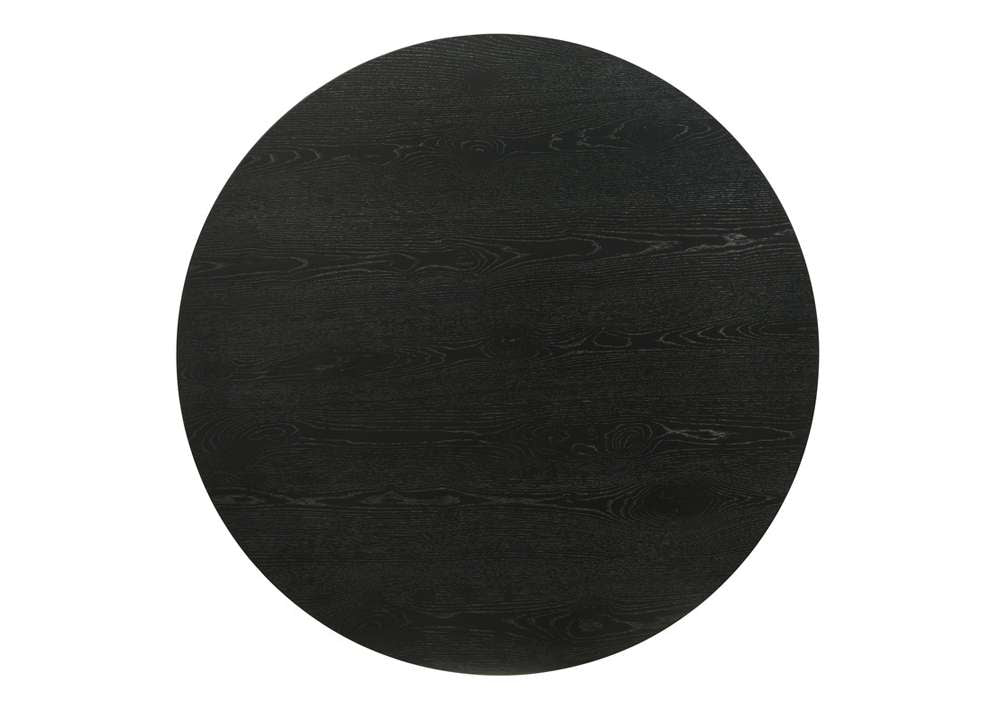 Lilola Home - Jasper Ebony Black 20in Round Console Table - 98046 veiw 5