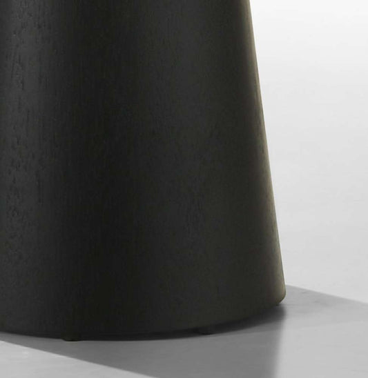 Lilola Home - Jasper Ebony Black 22in Round End Table - 98045 veiw 2