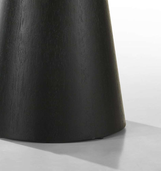 Lilola Home - Jasper Ebony Black 29in Round Coffee Table - 98044 veiw 2