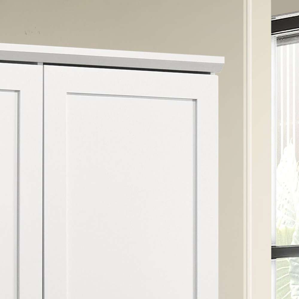 Lilola Home - Lincoln White Storage Cabinet with Swing-Out Storage Door - 96003 veiw 6
