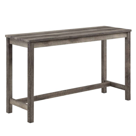 Lilola Home - Oriana Brown 4 Piece Counter Height 36in Pub Table Set with Tufted Creamy White Linen Stools - 30014 veiw 2