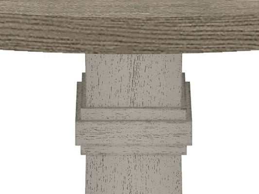Lilola Home - Tannen 59inW Round White and Gray Dining Table - 30040_LIL veiw 2