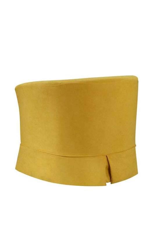 Lilola Home - Tucker Yellow Woven Fabric Swivel Barrel Chair - 88869YW veiw 2