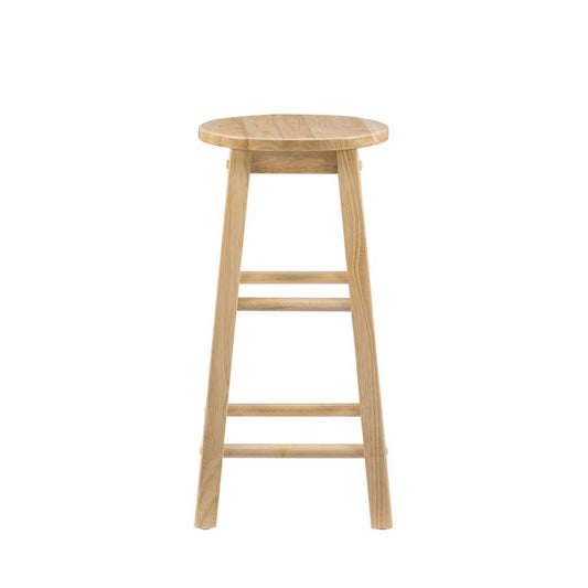 Linon Home Decor - 24 Inches Counter Stool With Round Seat - 98100NAT-01-KD veiw 2