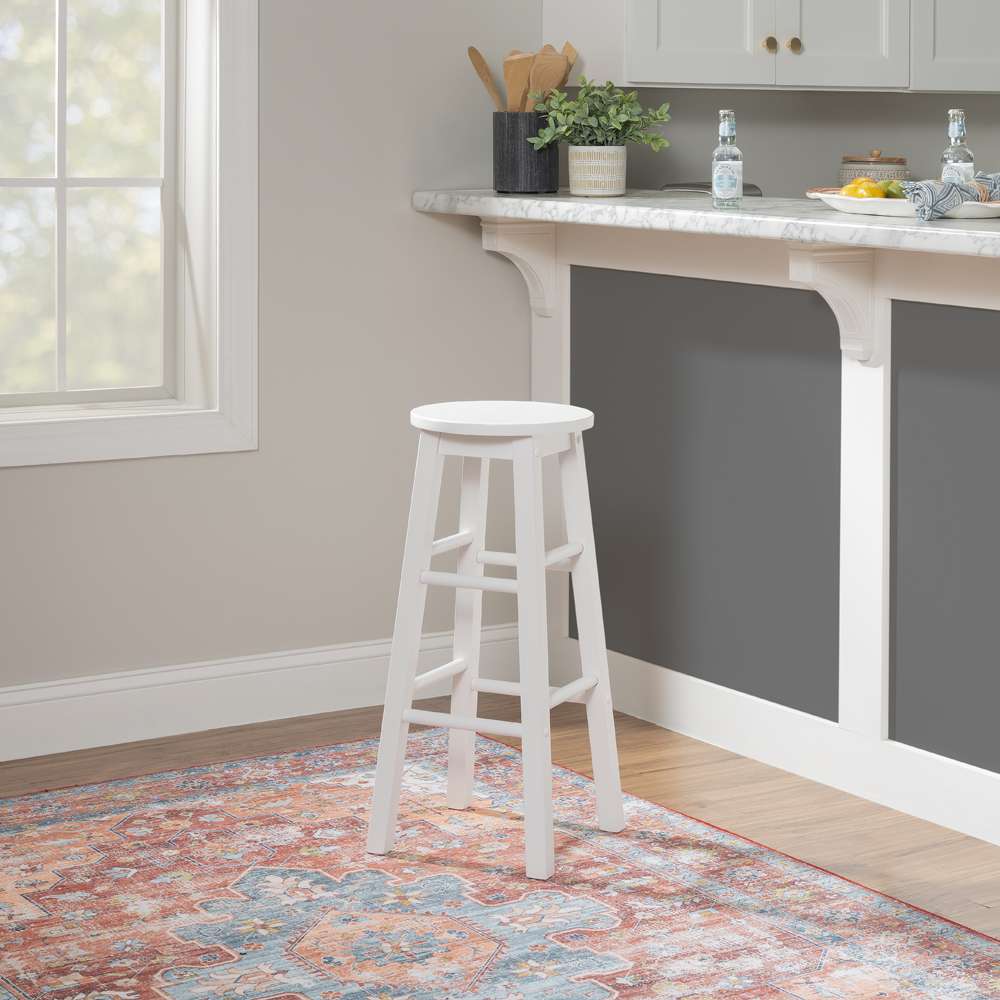 Linon Home Decor - 29 Inches Barstool White - BS251WHT01U veiw 6