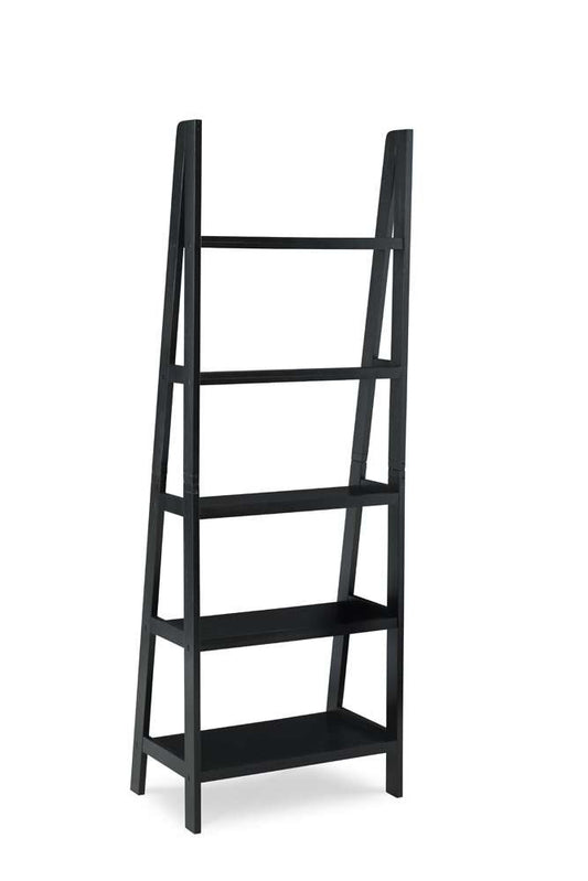 Linon Home Decor - Acadia Ladder Bookshelf, Black - BK224BLK01 veiw 2