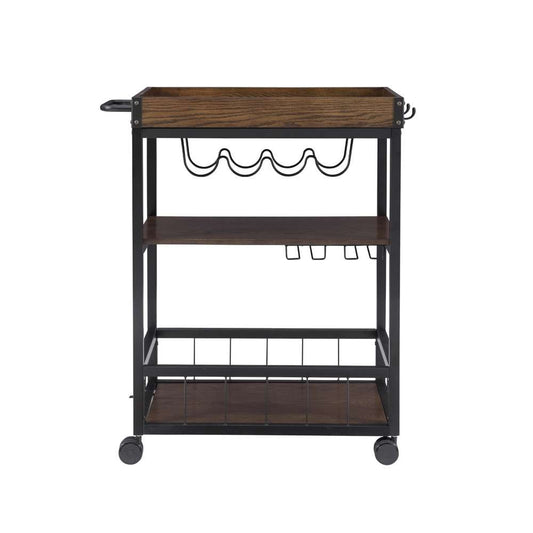 Linon Home Decor - Austin Kitchen Cart - 464908MTL01U veiw 2
