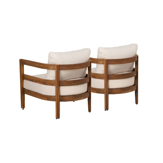Linon Home Decor - Breton Outdoor Brown Club Chair Set of 2 - ODNH13BRN2PCSET view 2