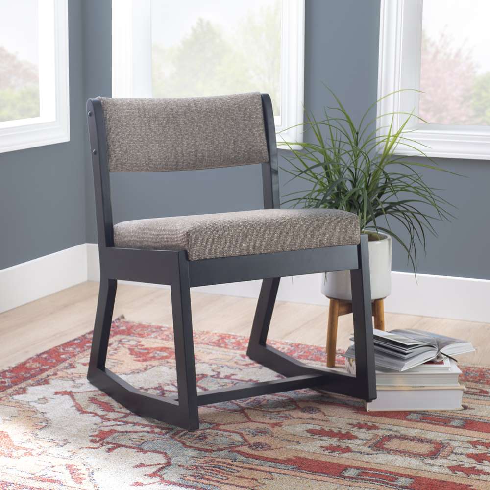 Linon Home Decor - Callum 2 Position Sled Base Chair Black Stone - CH273BLKSTN01ASU veiw 6