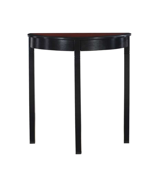 Linon Home Decor - Camden Demi Lune Console Table - 64026BLKCHY01KDU veiw 2