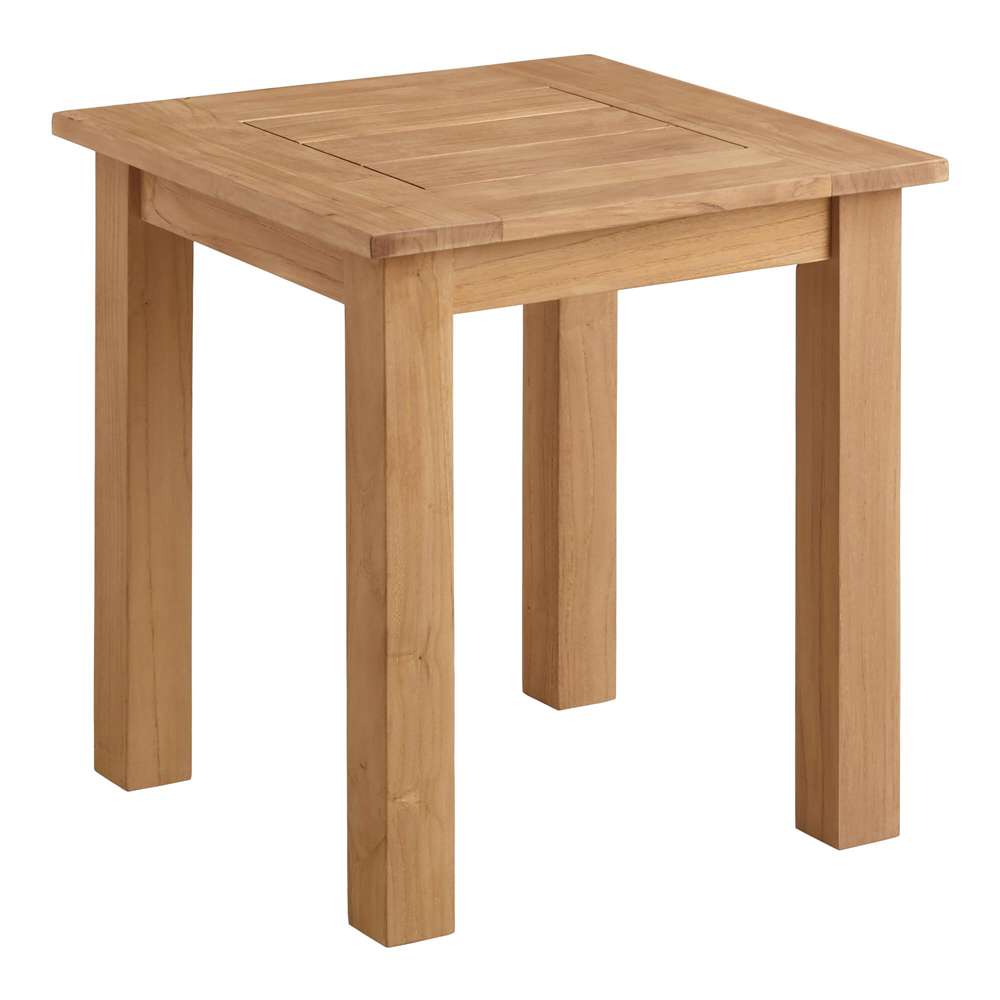 Linon Home Decor - Carenen Outdoor Side Table, Natural - ODCP067TK01U veiw 1