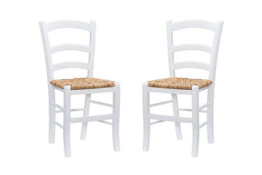 Linon Home Decor - Carmelo Side Chair White (Set of 2) - CH244WHT02ASU veiw 2