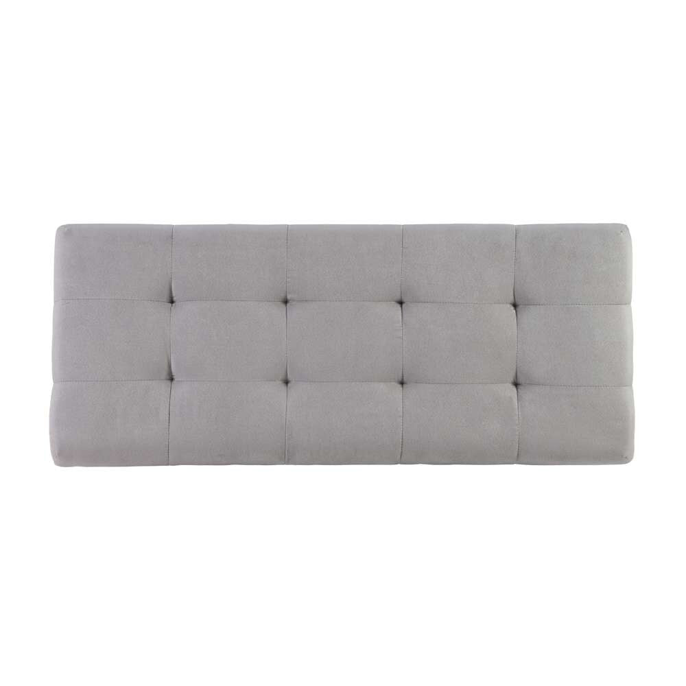 Linon Home Decor - Carmen Shoe Storage Ottoman - 40602GRY-01-KD-U veiw 6