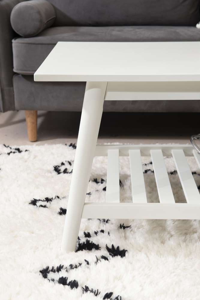 Linon Home Decor - Charlotte Coffee Table White - CG137WHT01U veiw 6