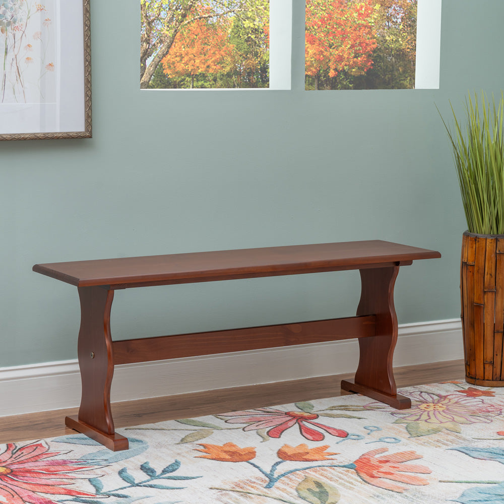 Linon Home Decor - Chelsea Nook Bench, Walnut - 90367WAL-01-KD-U view 8