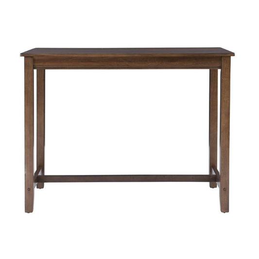Linon Home Decor - Claridge 36 Inch Counter Height Pub Table, Rustic Brown - CPT100RUS01U veiw 2