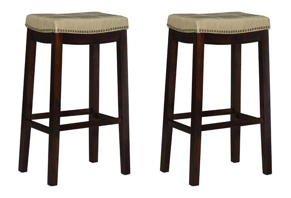 Linon Home Decor - Claridge Beige Bar Stool (Set of 2) - BS280JUTE02PKU veiw 1
