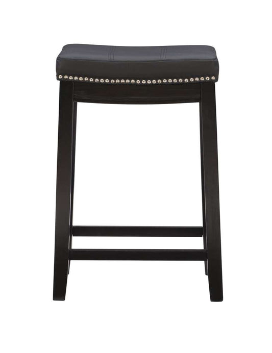 Linon Home Decor - Claridge Black Counter Stool - 55815BLK01U veiw 2