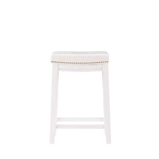 Linon Home Decor - Claridge Counter Stool White - CS254WHT01U veiw 2