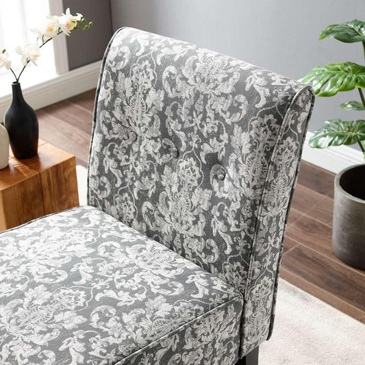 Linon Home Decor - Coco Accent Chair - Gray Damask - 36096GDAM-01-KD-U veiw 2