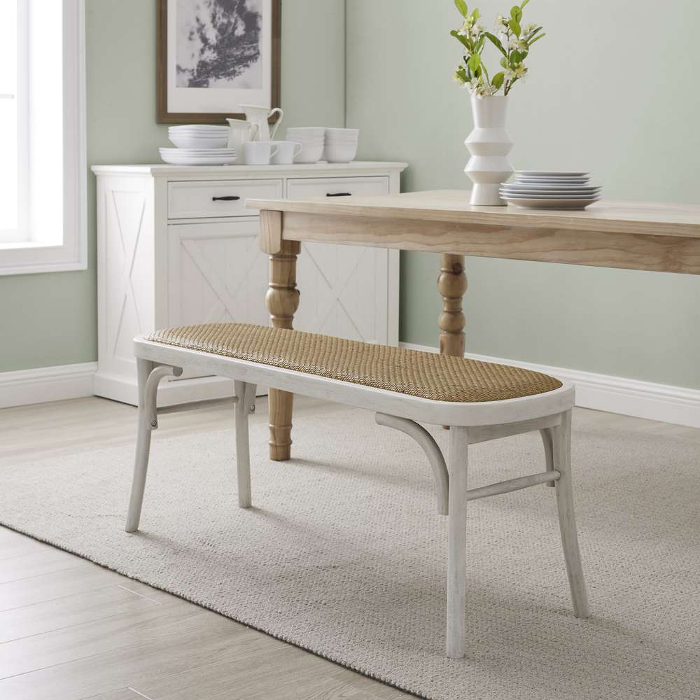 Linon Home Decor - Conelly Bentwood Bench White - BH206WHT01U veiw 6
