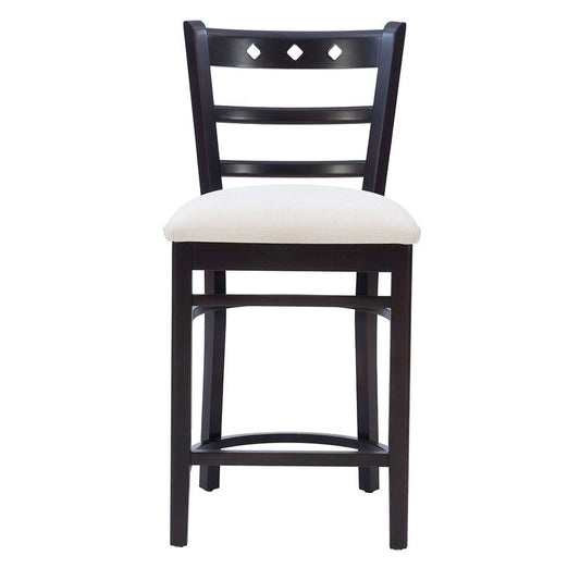 Linon Home Decor - Darby Counter Stool Espresso/Grey (Set of 2) - CS317BRN02ASU veiw 2