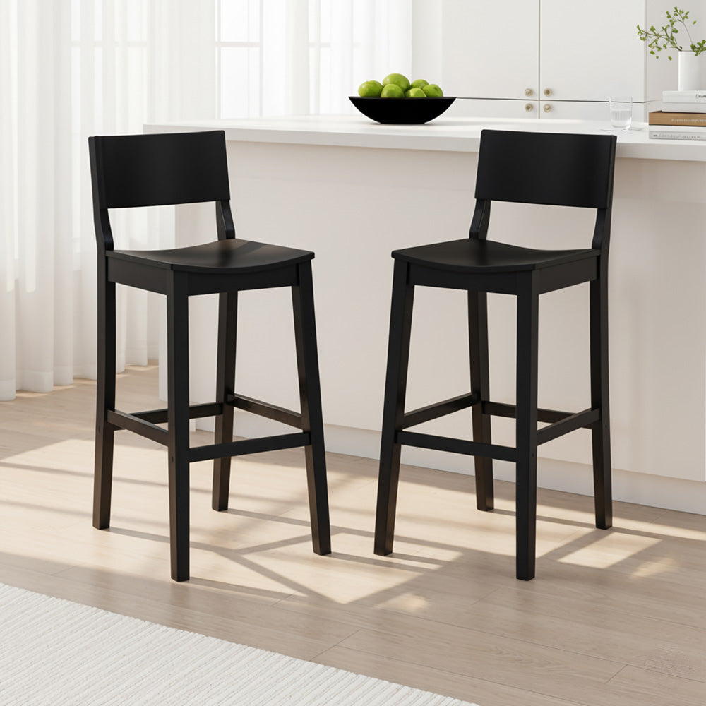 Linon Home Decor - Devin Bar Stool, Black (Set of 2) - BS279BLK02KD view 6