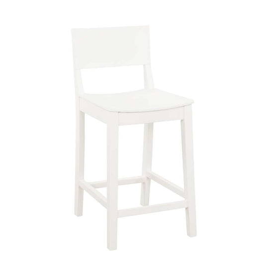 Linon Home Decor - Devin Counter Stool White (Set of 2) - CS279WHT02KD veiw 2
