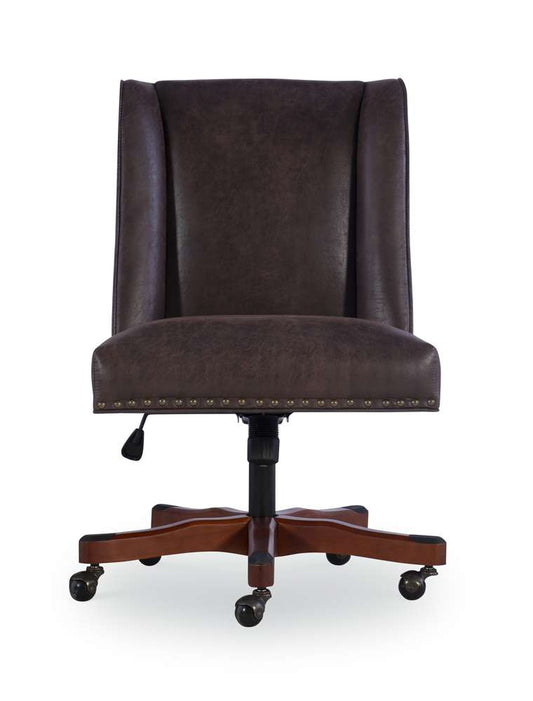Linon Home Decor - Draper Office Chair, Brown - OC078BRN01 veiw 2