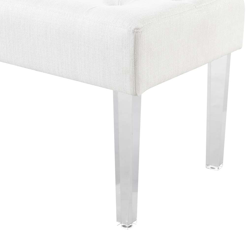 Linon Home Decor - Ella Glitz Acrylic Leg Bench - 368261GLTZ01 veiw 6