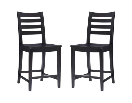 Linon Home Decor - Flynn Counter Stool Black (Set of 2) - CS283BLK02ASU veiw 2