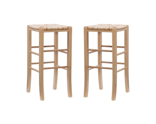 Linon Home Decor - Gianna Backless Barstool Natural (Set of 2) - BS275NAT02ASU veiw 2