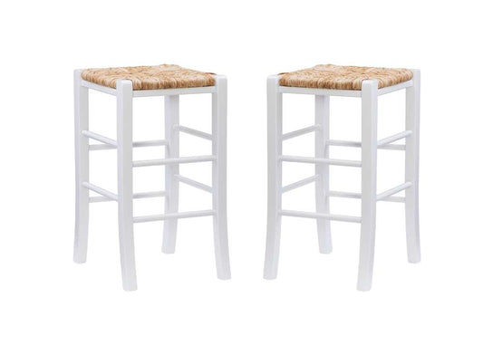 Linon Home Decor - Gianna Backless Counter Stool White (Set of 2) - CS275WHT02ASU veiw 2